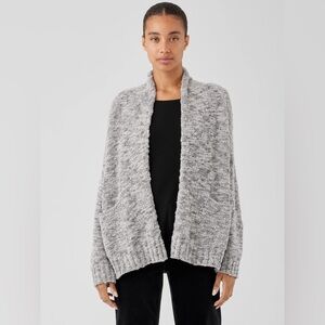 Like New - Eileen Fisher - Wool Slub Cardigan - size SP - Moon